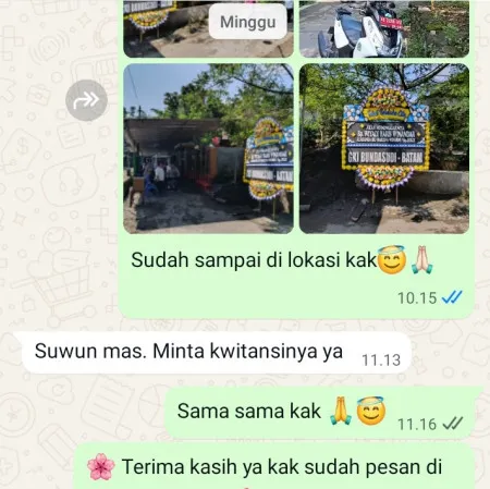 Pengiriman Papan Bunga Duka Pucung Baru